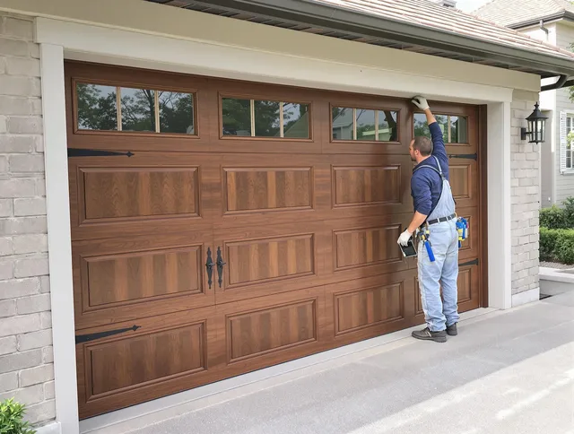Custom garage door showcase by Kingston Garage Door Repair in Kingston