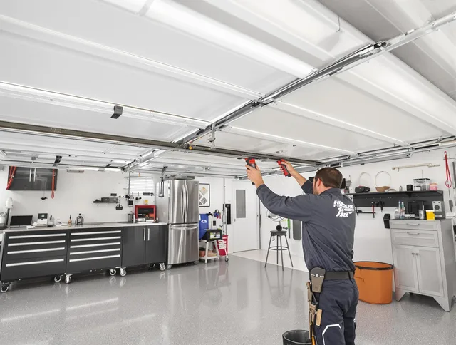 Overhead garage door repair service by Kingston Garage Door Repair in Kingston