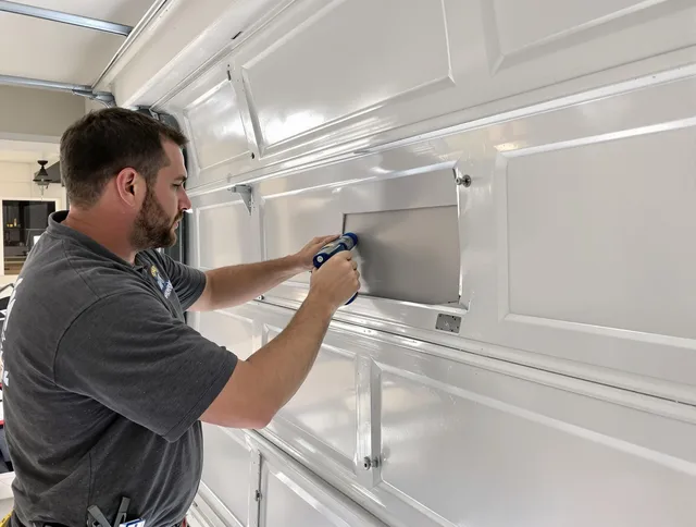 Garage door panel repair by Kingston Garage Door Repair in Kingston