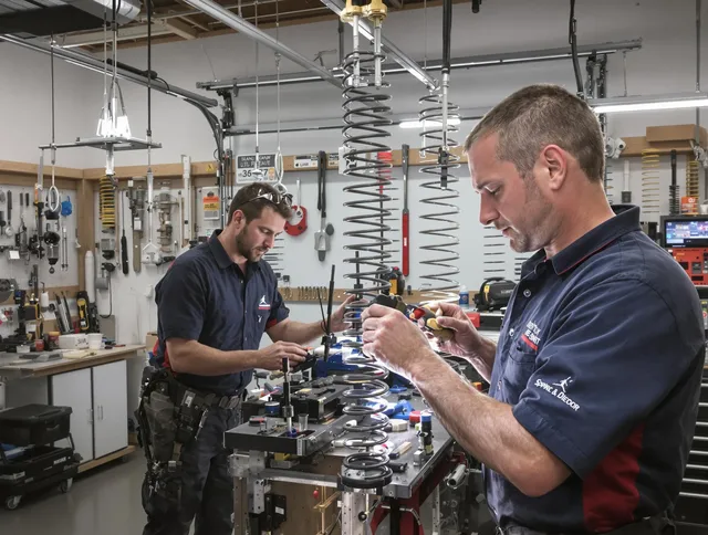 Garage door spring repair service by Kingston Garage Door Repair in Kingston